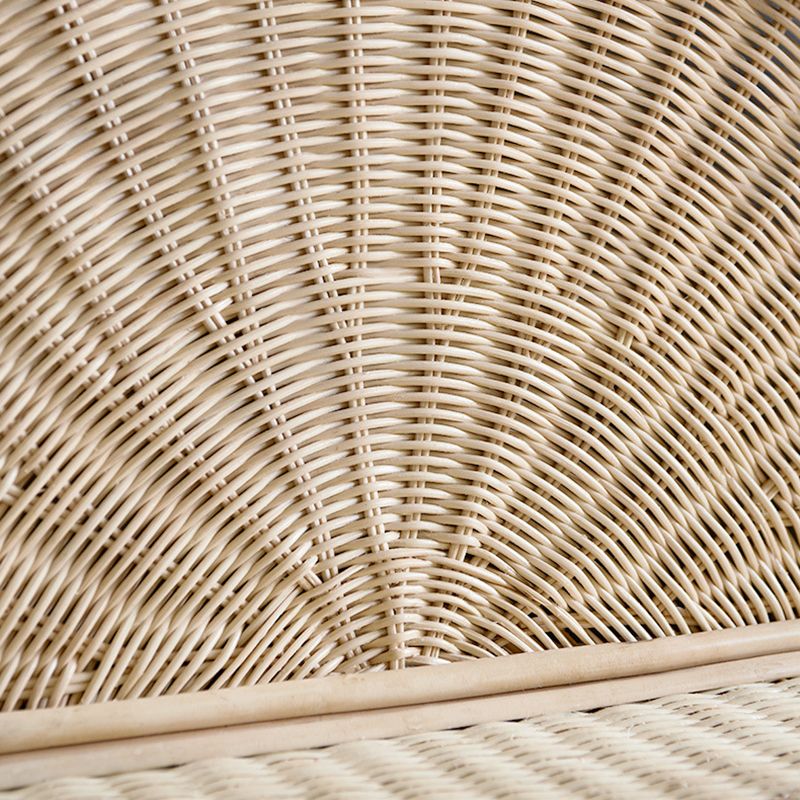 Modern Vertical Bamboo Bookshelf Closed Back Natural Shelf Bookcase for Bedroom