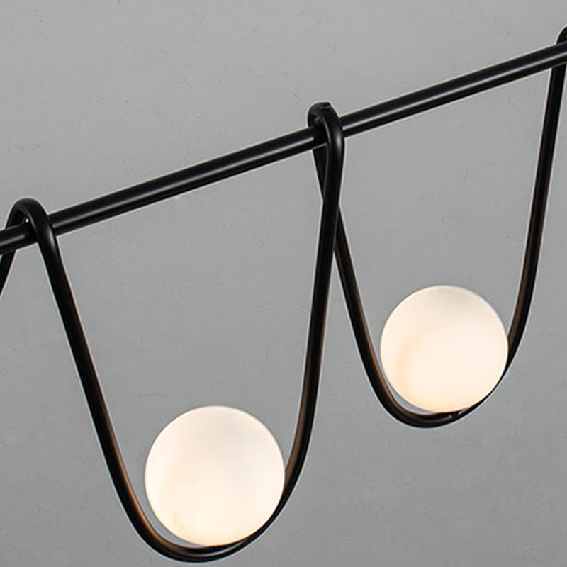 Pendre créatif moderne Light Metal 4-Light Island Light for Dining Room