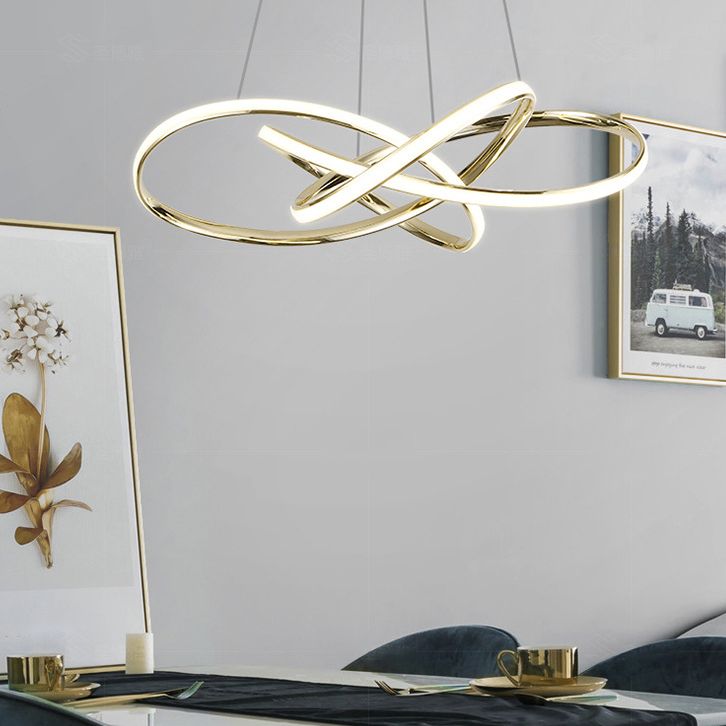 Luminaire de lampe suspendue en aluminium à 1 lumière
