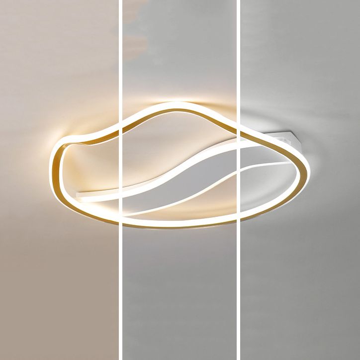 Metall Circle Ceiling Flush Mount Moderne LED Deckenleuchte für Schlafzimmer
