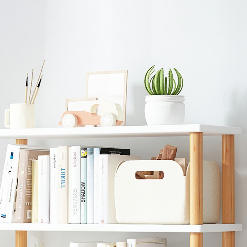 Modern Open Back Standard Bookshelf Wooden Bookcase for Study Room