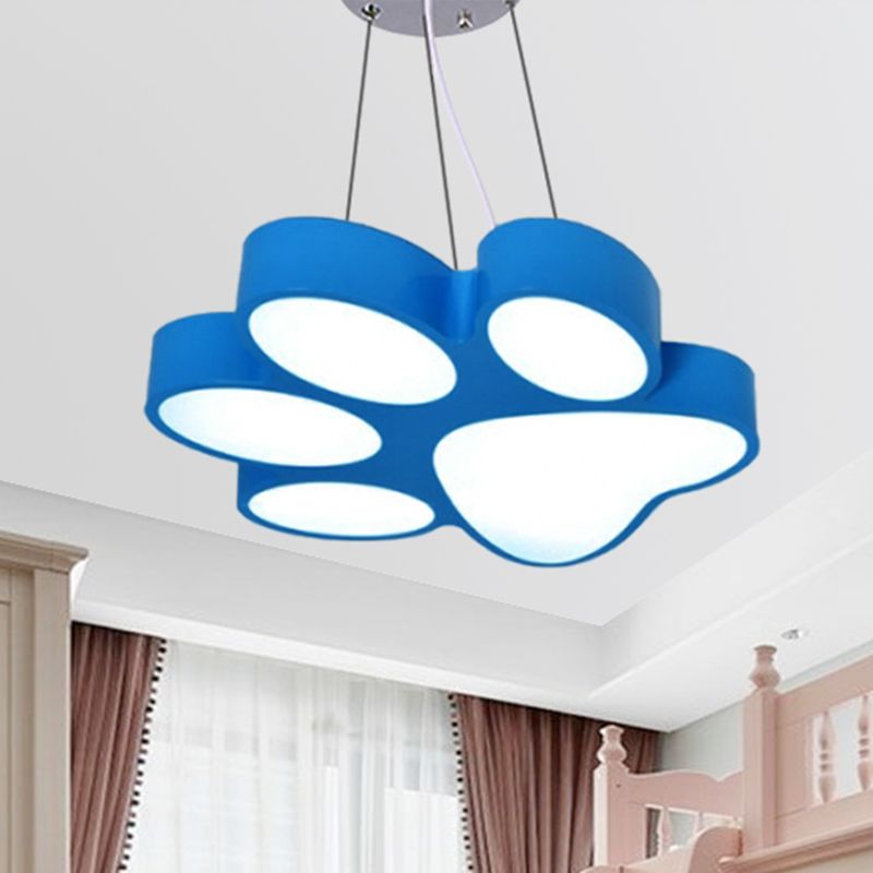 Doggy Paw Bathroom Pender lampe acrylique Cartoon LED Hanging Light