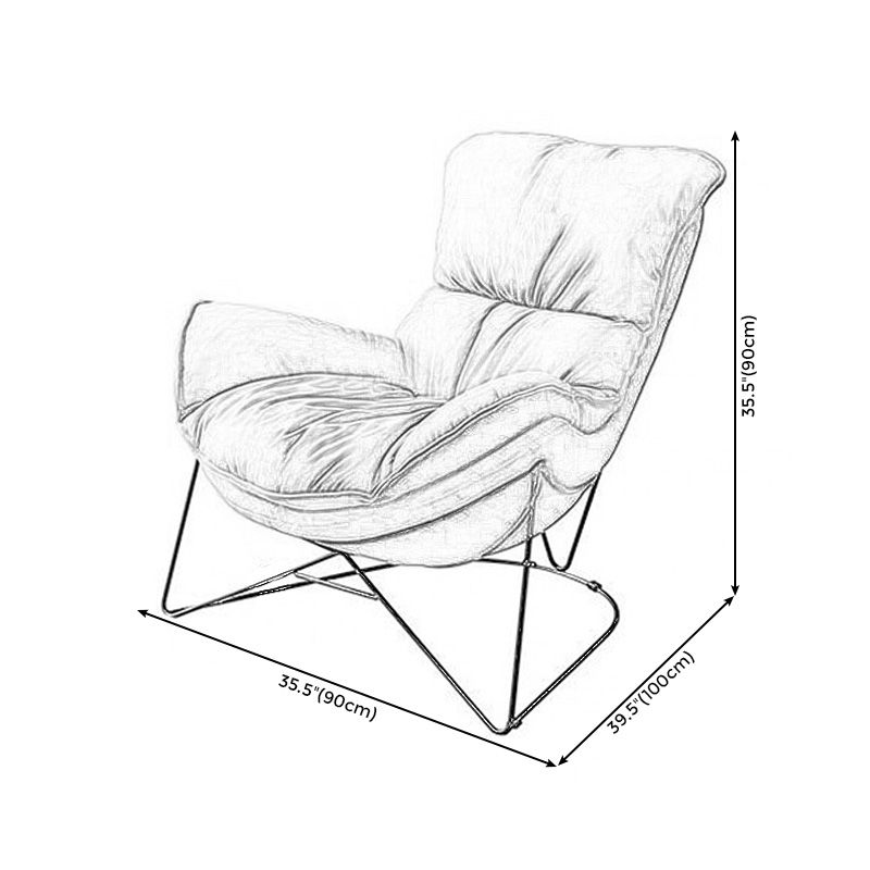 Arms Included Chair 35.44"L x 39.3"W x 35.44"H Chair for Living Room