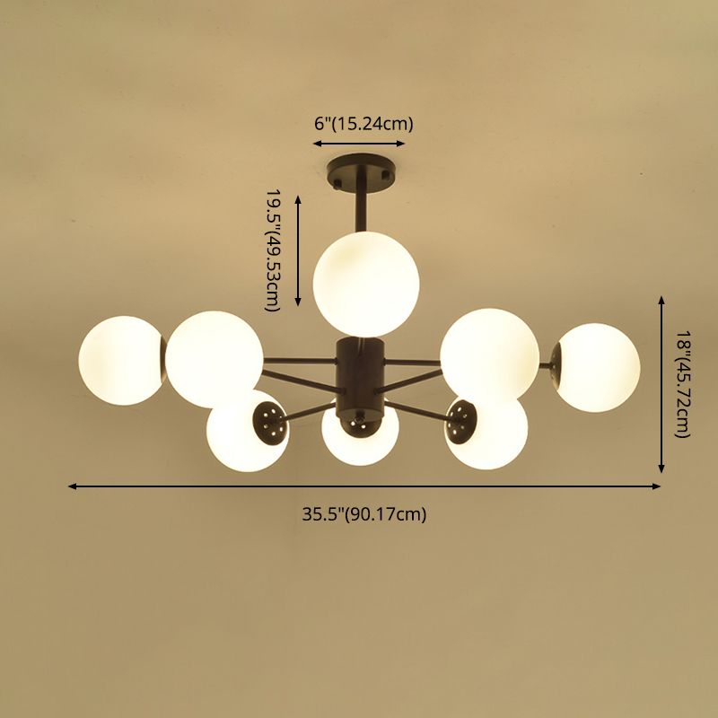 2 Color Opcional Candelera moderna Candelera de sombra de vidrio esmerilado para dormitorio de sala de estar