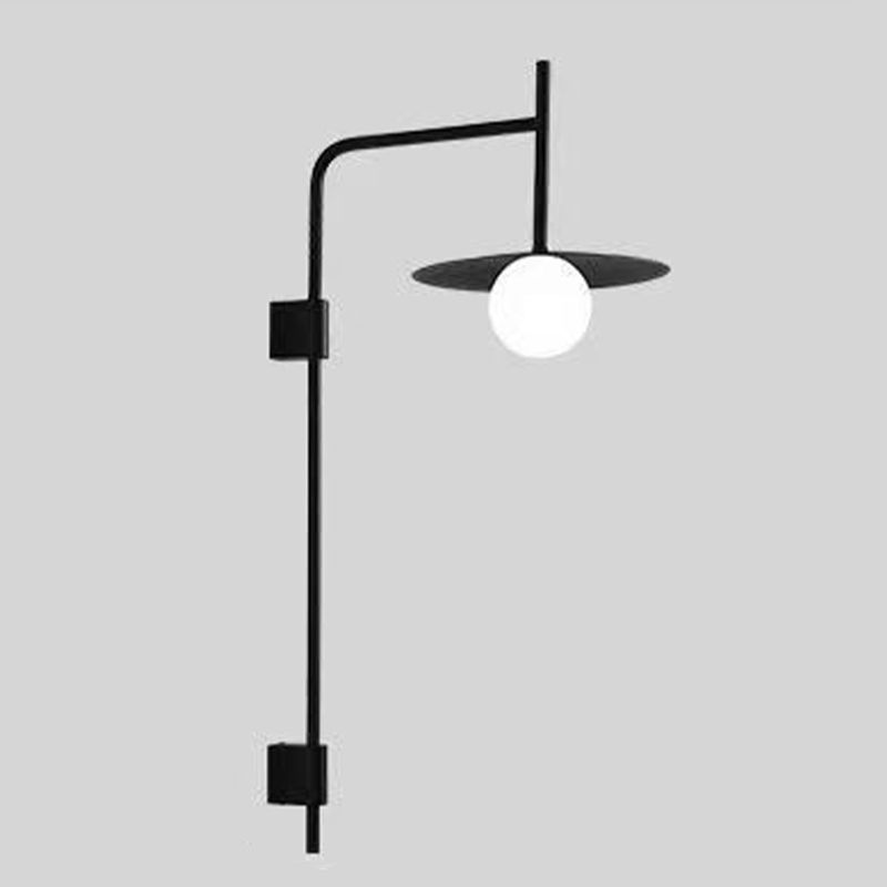 Industrial Style Clad Cone Wall Sconce Metal 1 Light Sconces for Dining Room