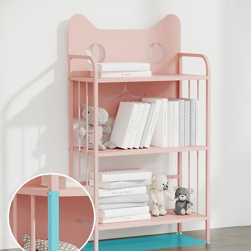 Scandinavian Standard Bookcase Metal Open Back Bookshelf with Shelves