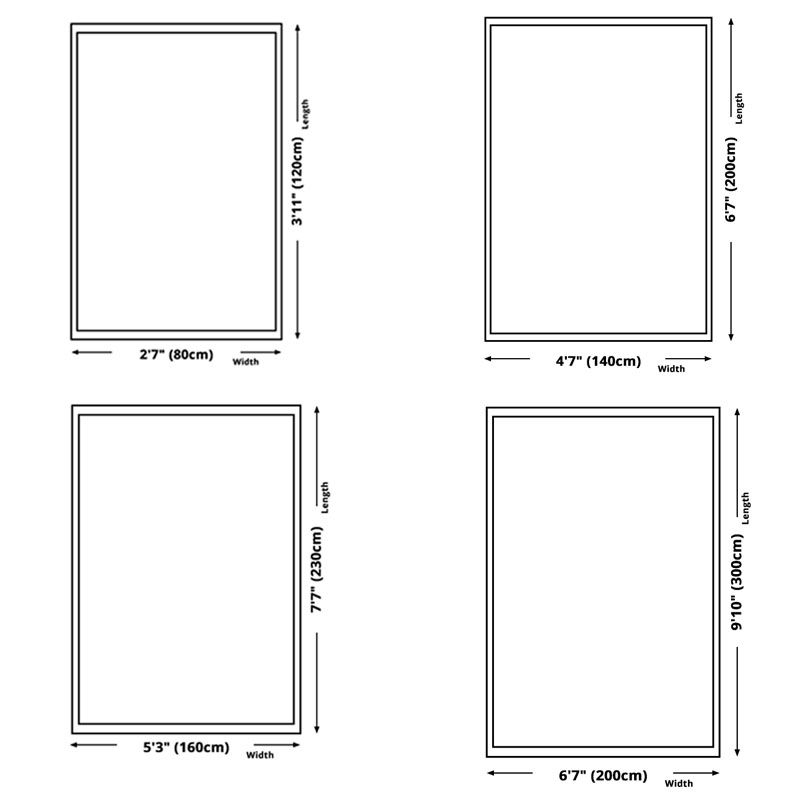 Stylish Modern Area Carpet Floral Pattern Polyester Area Rug Stain Resistant Rug for Home Decor