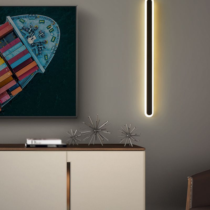 Sitting Room Wall Sconce Modern Acrylic Metal Led Simple Wall Mounted Light Fixture