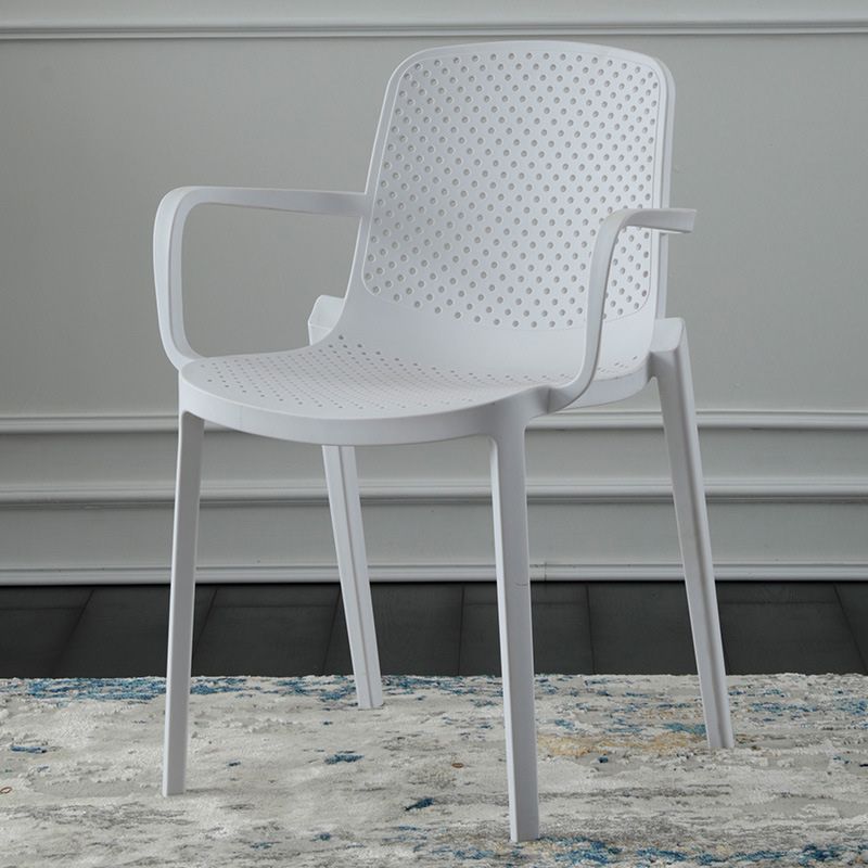 Modern Plastic Chair Parsons Chair in Matte Finish for Kitchen