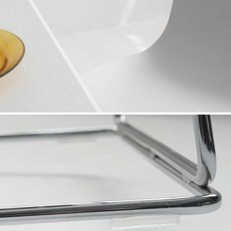 Contemporary Style Bar Stool Plastic Counter Bar Stool with Metal Legs for Home