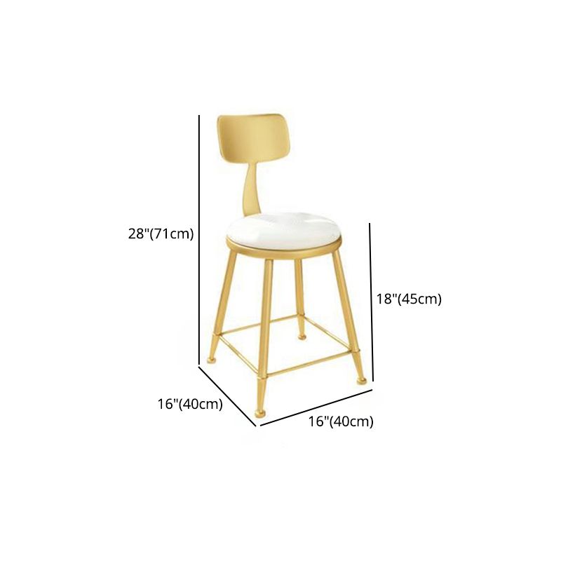 Glam 1/2/3/4/5 Pièces Ensemble de table à manger blanc-gold avec ensemble de dinette ronde en pierre