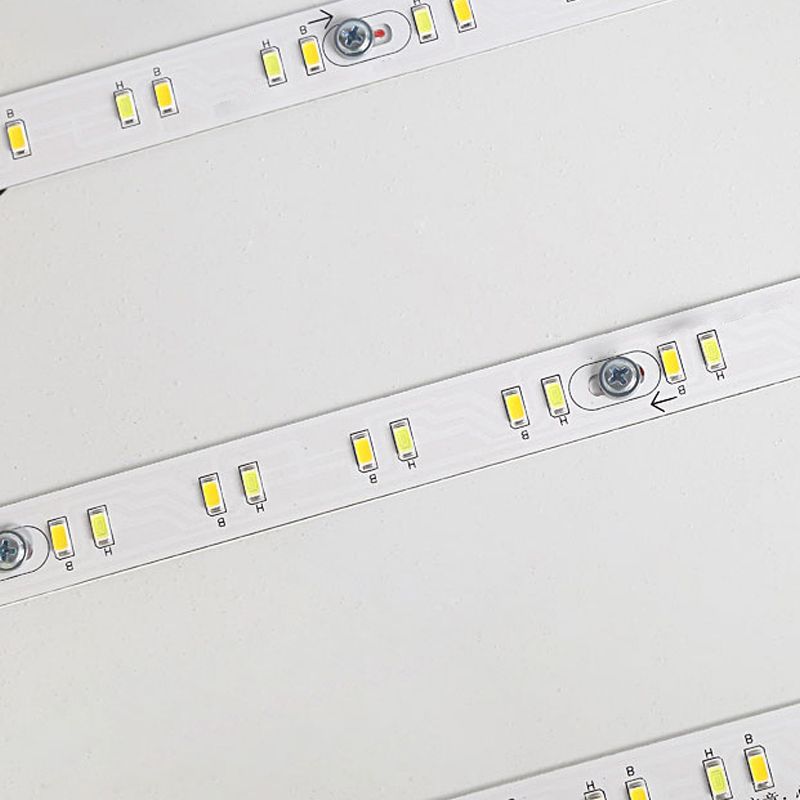 Lámpara de techo colorida para sala de estar, marco de metal Macron, iluminación superior LED