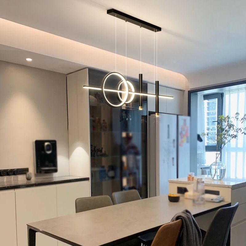 Modern Hanging Ceiling Light 5 Light Island Ceiling Light for Living Room