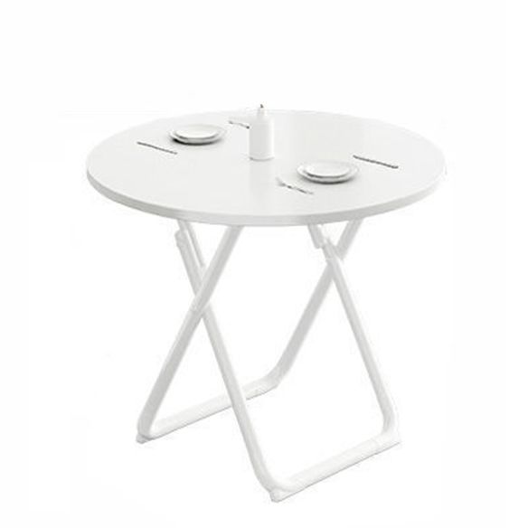 Foldable Sintered Solid Wood Kitchen Table Set with Double Pedestal Base Furniture for Home Use