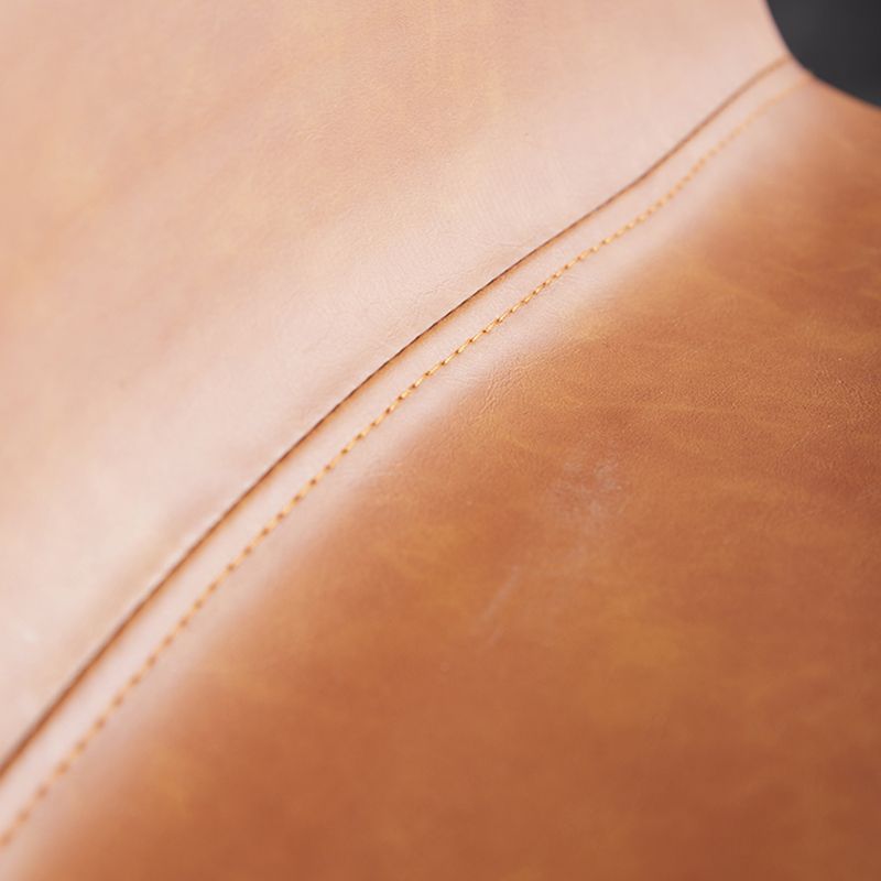 Modern Backrest Armless Counter Stool Iron Bar Stool with Seat and Pedal for Cafe