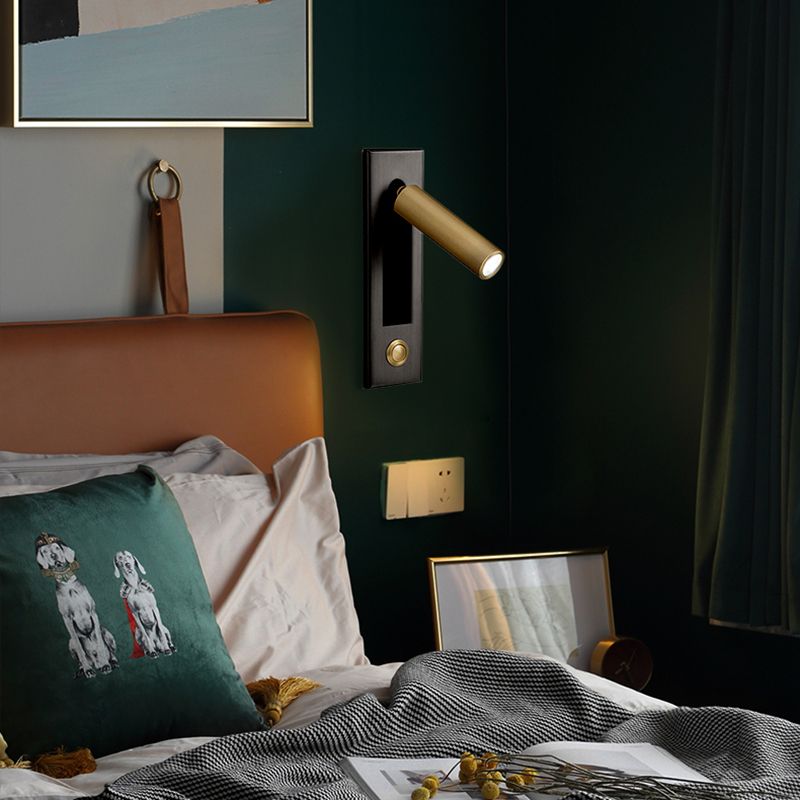 Modern Style Wall Sconce Metal 1 Light Wall Lighting for Reading