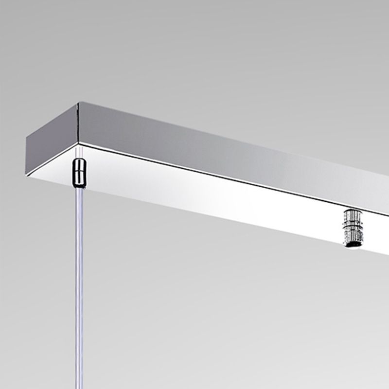 Modern Conical Pendant Ceiling Light Glass Dinning Room Ceiling Pendant Lamp in Silver