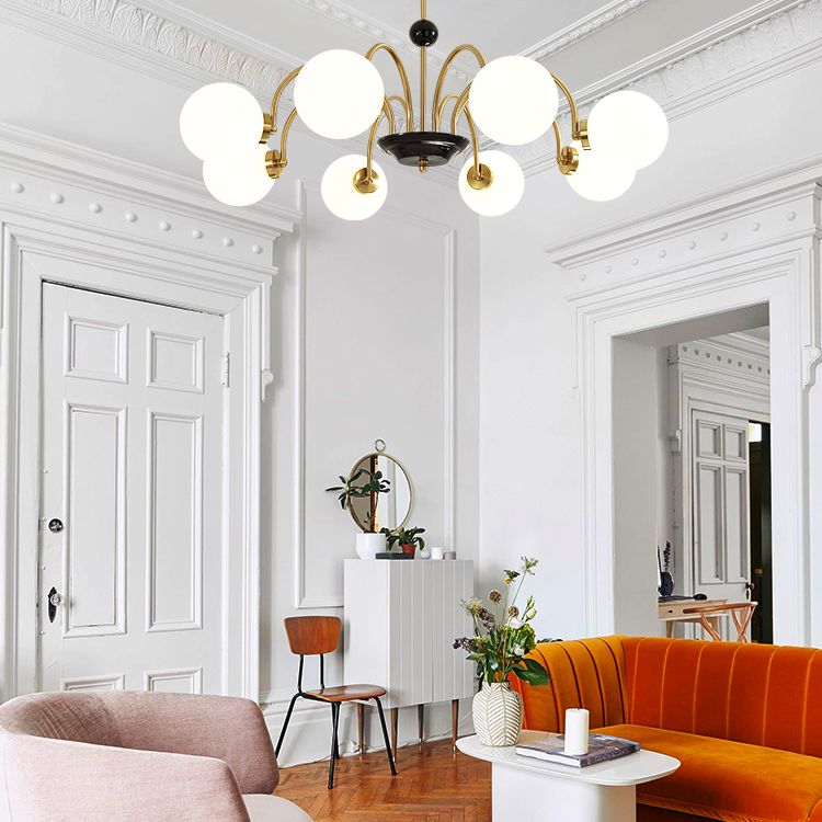 Modern Chandeliers For Dining Room Globe-Shaped Chandelier Pendant Light