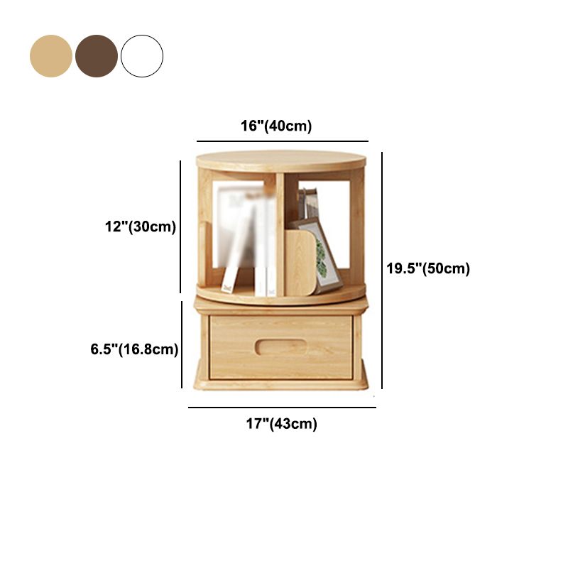 Contemporary Style Bookcase Closed Back Solid Wood Bookshelf for Home Office