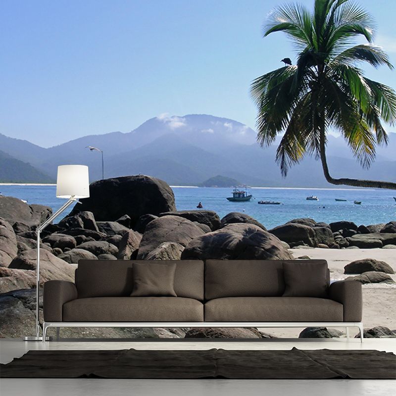 Modern Style Mural Wallpaper Tropical Landscape Environment Friendly Bedroom Wall Mural