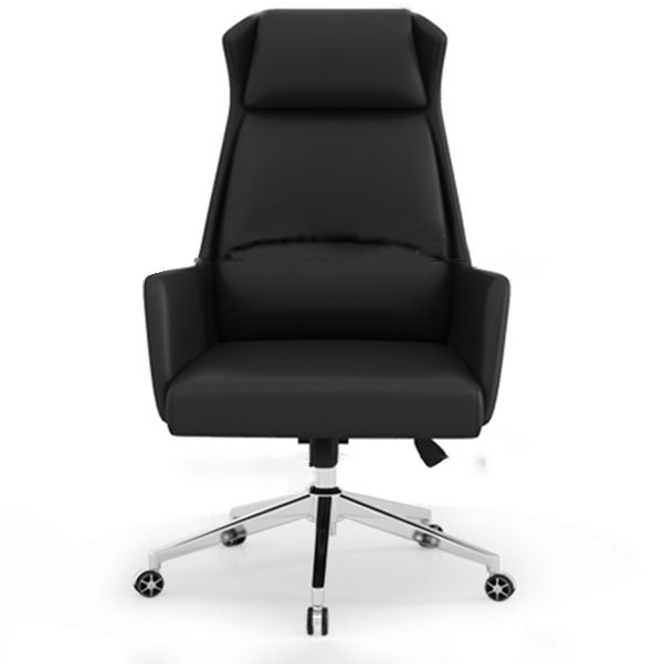 Executive Swivel Chair with Wheels Modern Task Chair with Chrome Frame