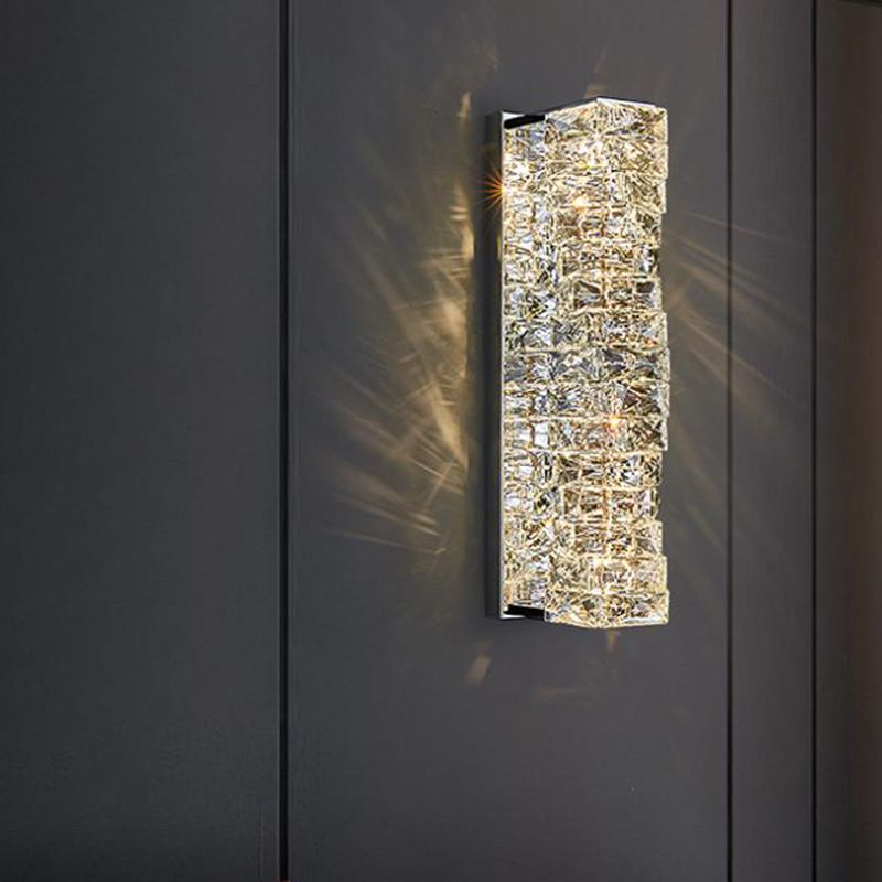 Crystal Unique Wall Sconce Modern 1 Light Wall Mount Light Fixture