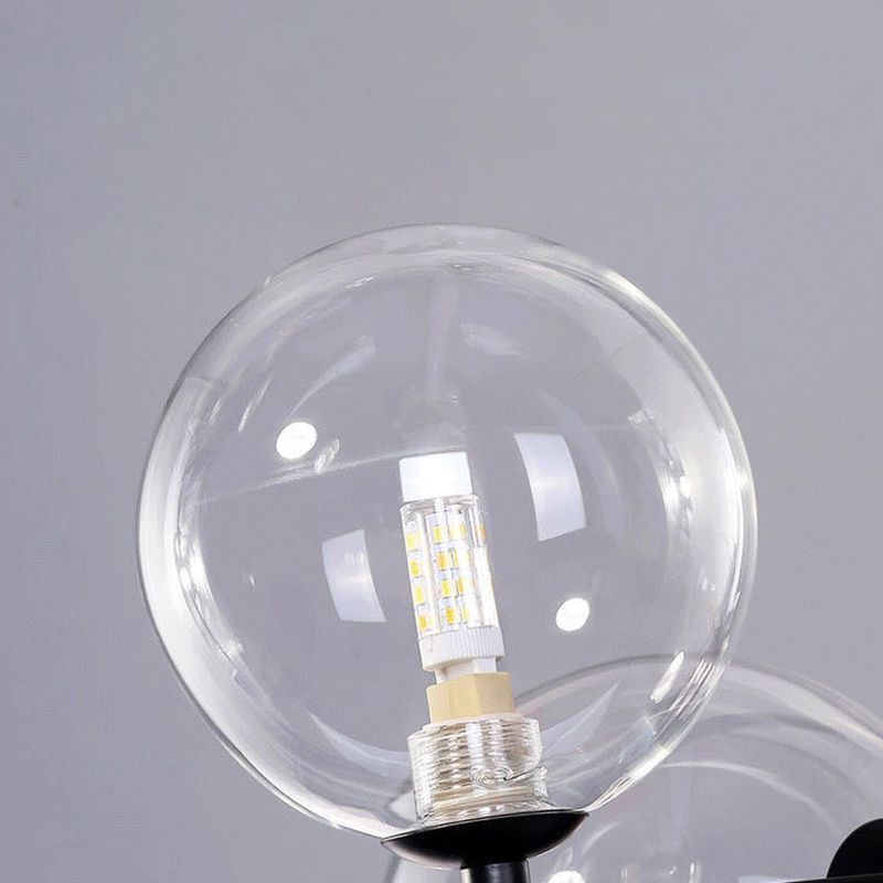 Nordic Style Iron Hanging Lamp Circle Shape Island Light Fixture for Bedroom