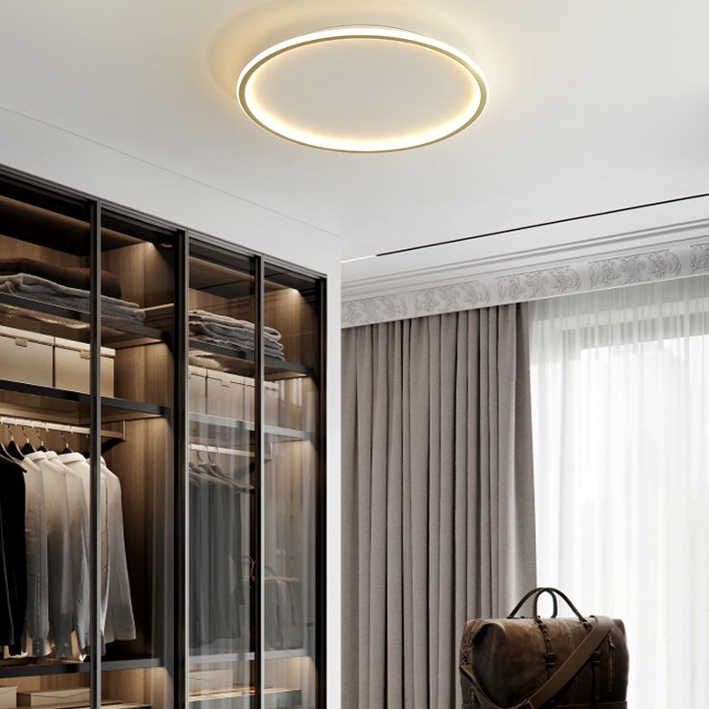 Round Flush Light Acryl Modern Flush Mount Deckenleuchte für Wohnzimmer