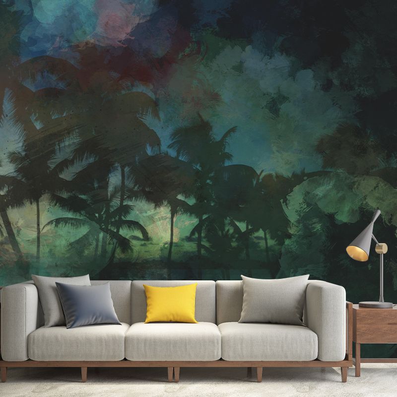 Mildew Resistant Tropical Plant Mural Decorative Wall Art for Decoration