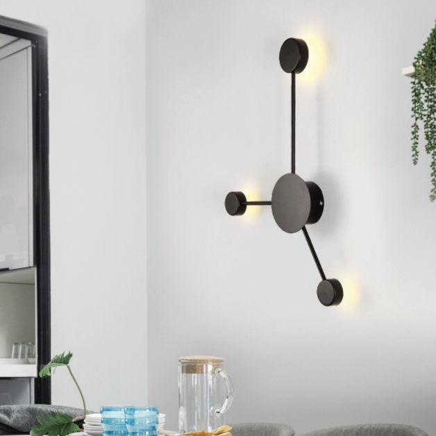 Kreisförmige Wandmontaglampe moderne Einfachheit Acrylwandhalterung für Wohnzimmer