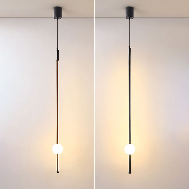 Tube Suspended Light Ceiling Modern Style Warm Light Hanging Light for Bedroom