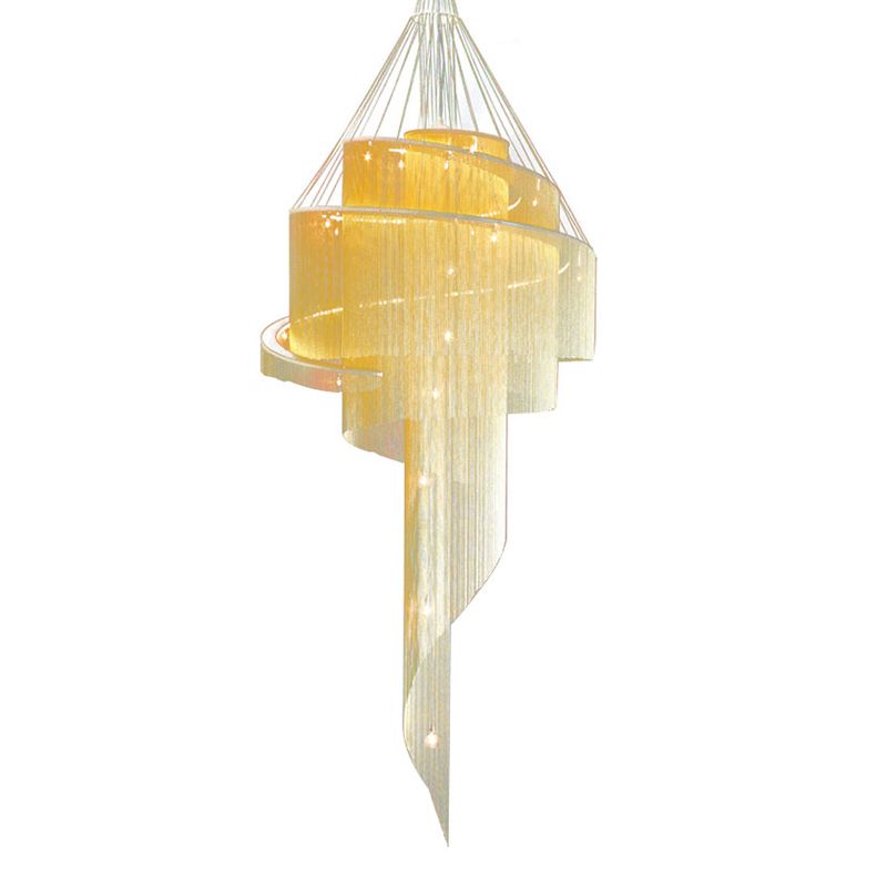 Fringed Suspension Pendant Light Modern LED Metal Pendant Ceiling Light for Home