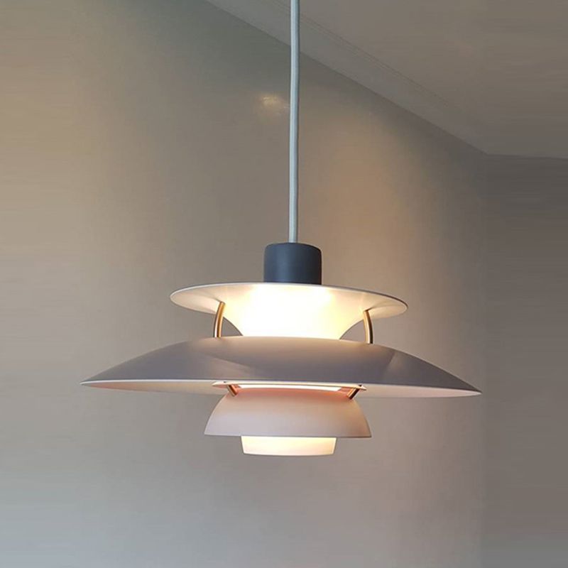 Hanging Light Fixture Metal Nordic Style LED Pendant Lighting for Dining Room