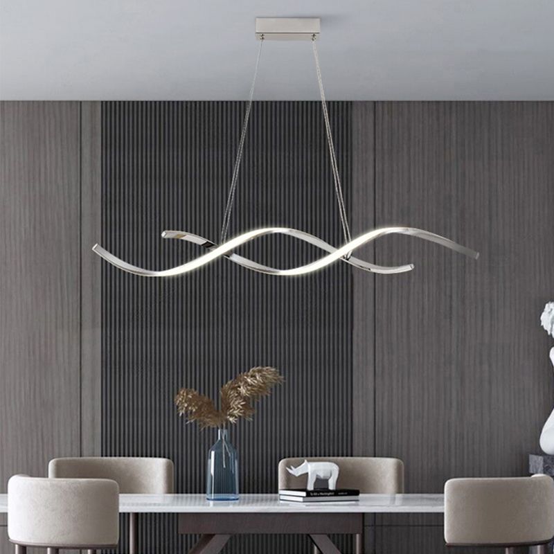 2-Lights Modernist Island Pendants Metal Pendant Lights for Dining Room