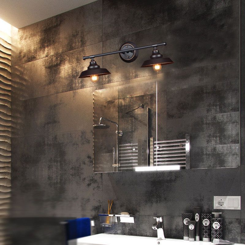 Spresso Barn Barn Wall Donce en luz de pared de hierro retro de estilo retro industrial para el baño