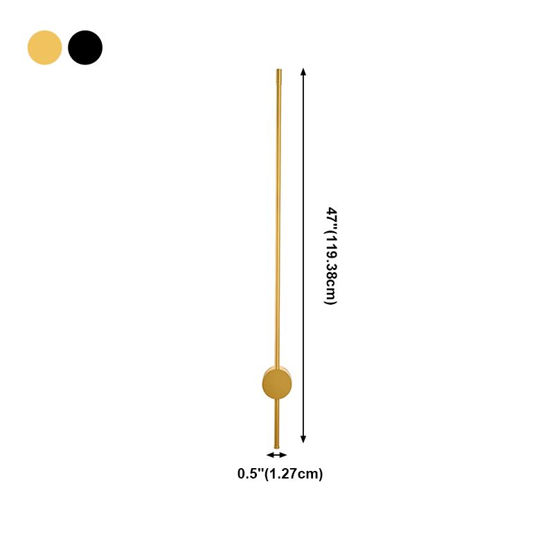 Linear Shade Metal Wall Sconce Modern Style 1-Light Wall Mount Light Fixture