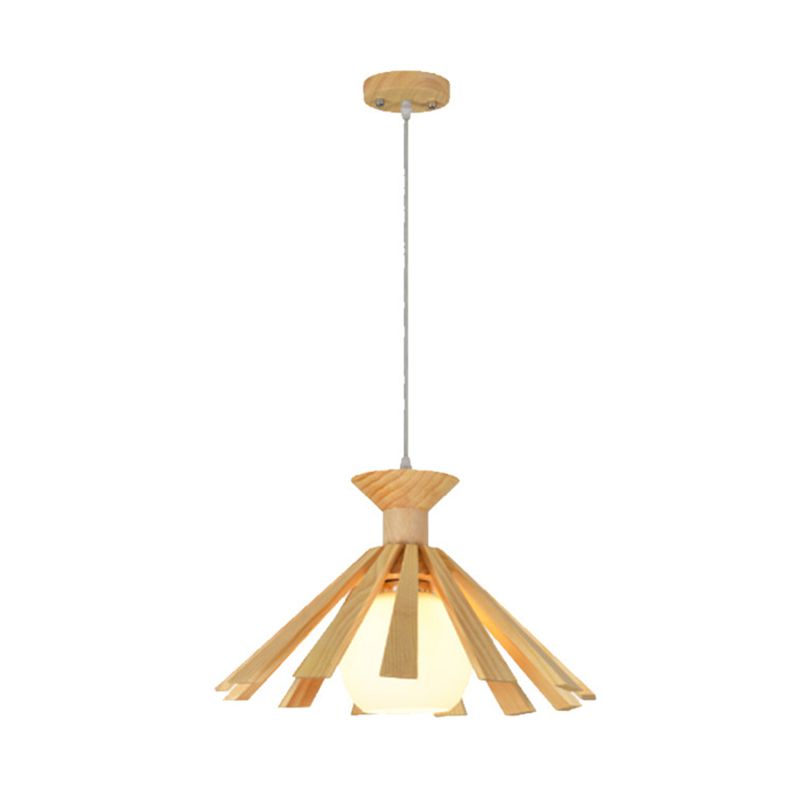 Hölzerne Single -Kopf -Ess -Kronleuchter -Log -Deckenschalen anheigendem Himmellicht des japanischen Stils