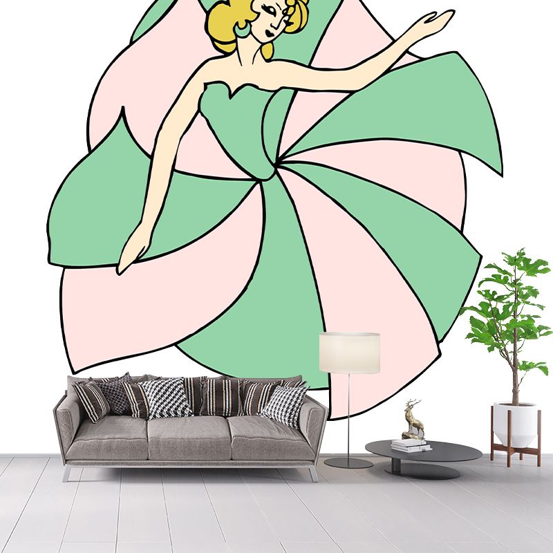 Environmental Illustration Mural Wallpaper Portraiture Indoor Mural