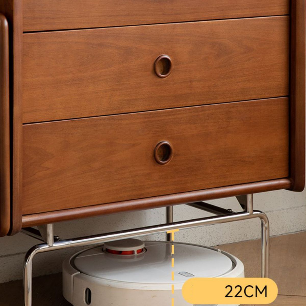 Modern & Contemporary Chest Square Accent Chest in Antique Finish