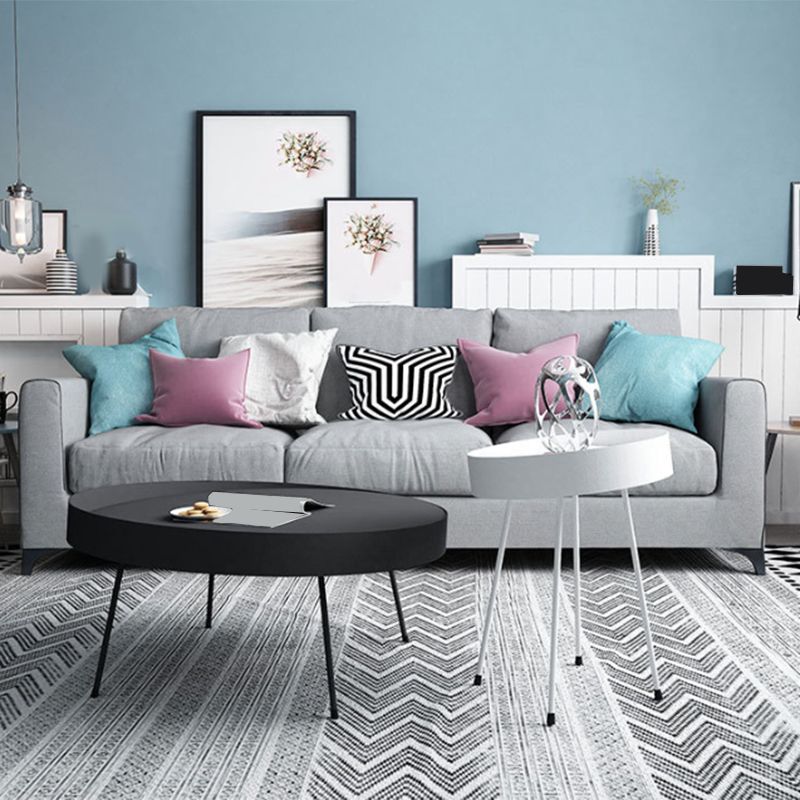 Dia 15.75"/23.62"/31.5" Iron Cocktail Table 4 Legs Coffee Table