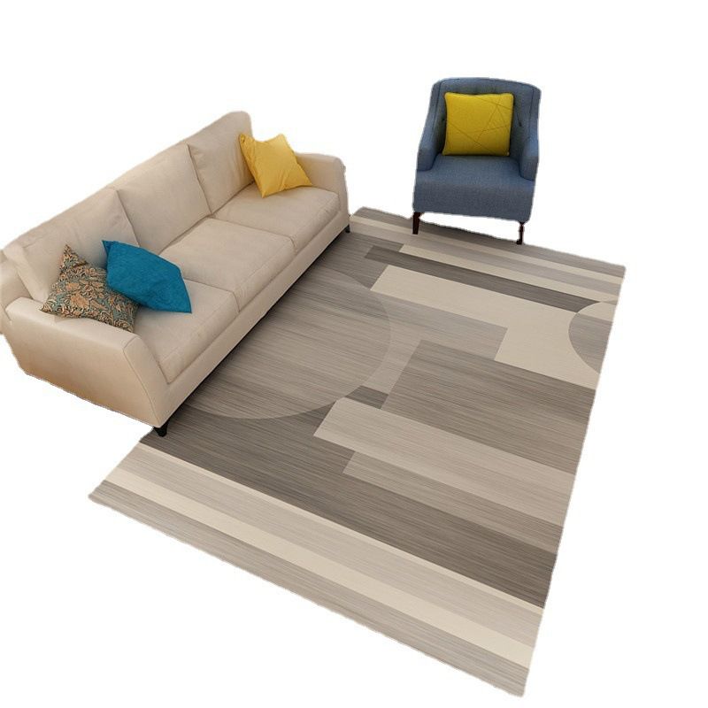 Contemporary Graphic Pattern Carpet Polyester Indoor Rug Pet Friendly Area Rug for Home Decoration