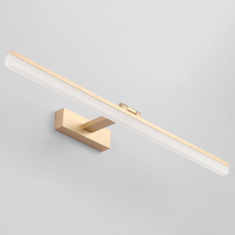 Modern Simple Mirror Cabinet Bathroom Wall Lights Metal Linear LED with Swivel Lamp Head Ambient Vanity Light