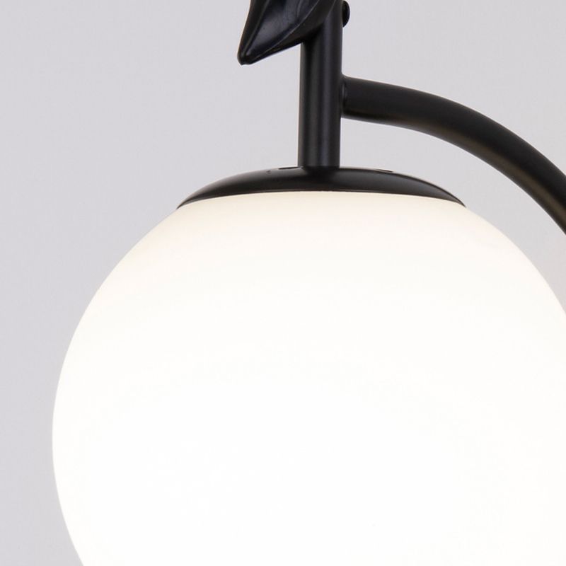 Metal Glass Wall Sconce 1 Blub Wall Mounted Light Fixture for Study Room