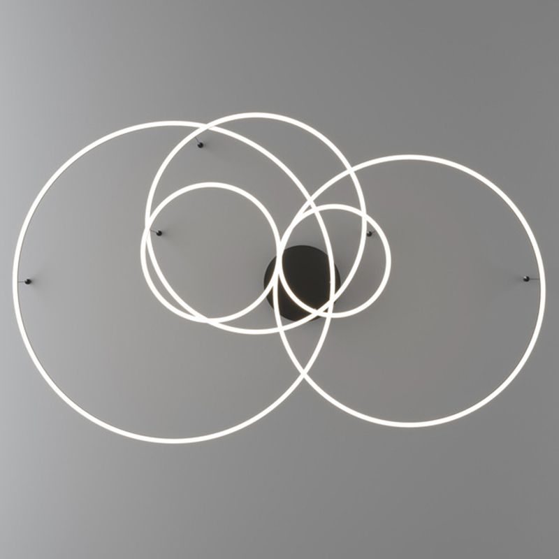 Unique Shape Chandelier Modern Style Metal Multi Light Hanging Lamp for Bedroom