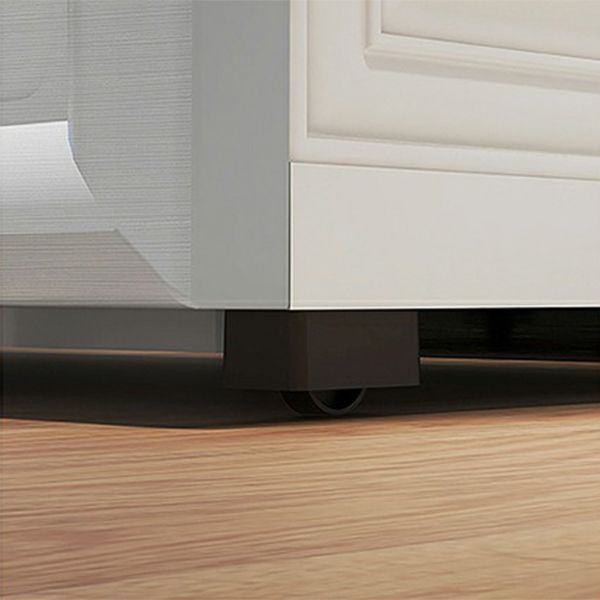 White Modern 2-door Wardrobe Armoire with Drawers Plastic Wardrobe