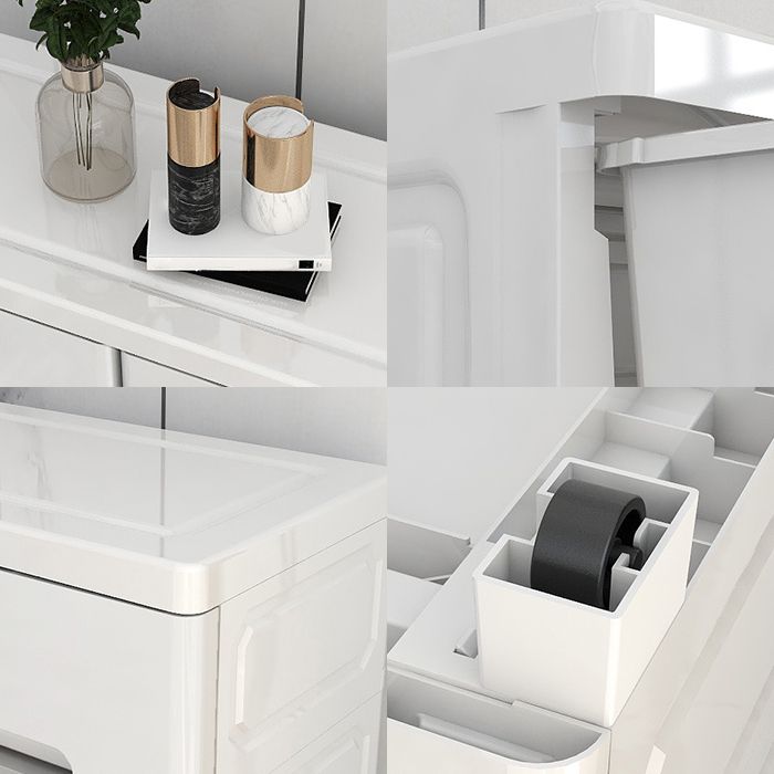 Plastic Storage Cabinet With Drawer Non-Hanging Armoire With Legs