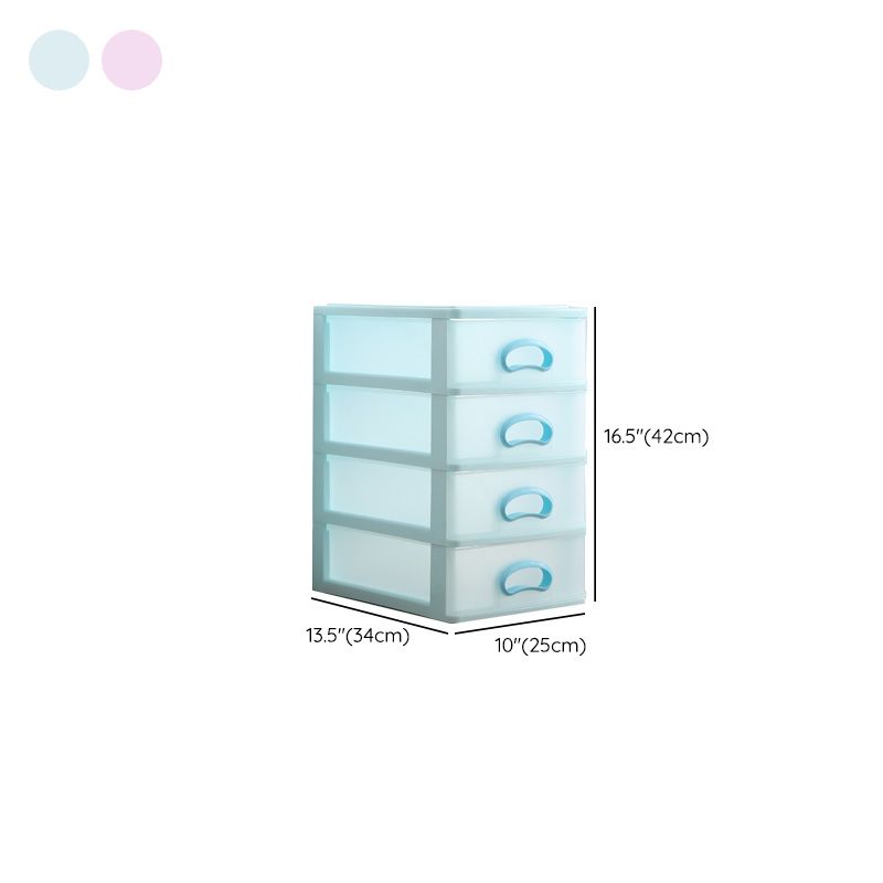 Drawers Filing Cabinet Contrast Color Plastic Vertical Filing Cabinet