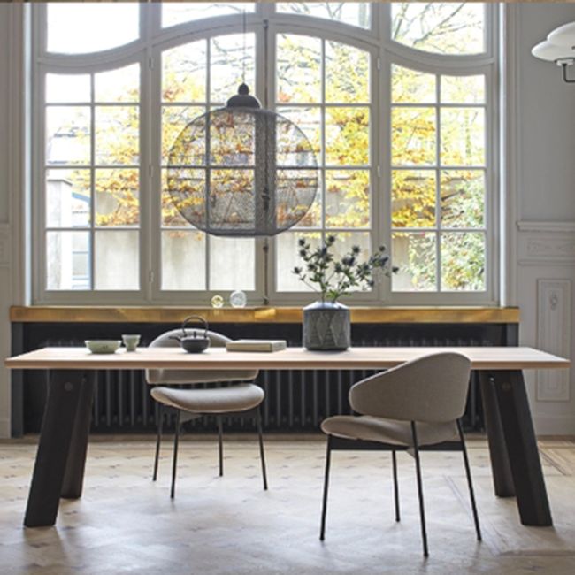 Kitchen Industrial Dining Chair Open Back Upholstered Armless Chair