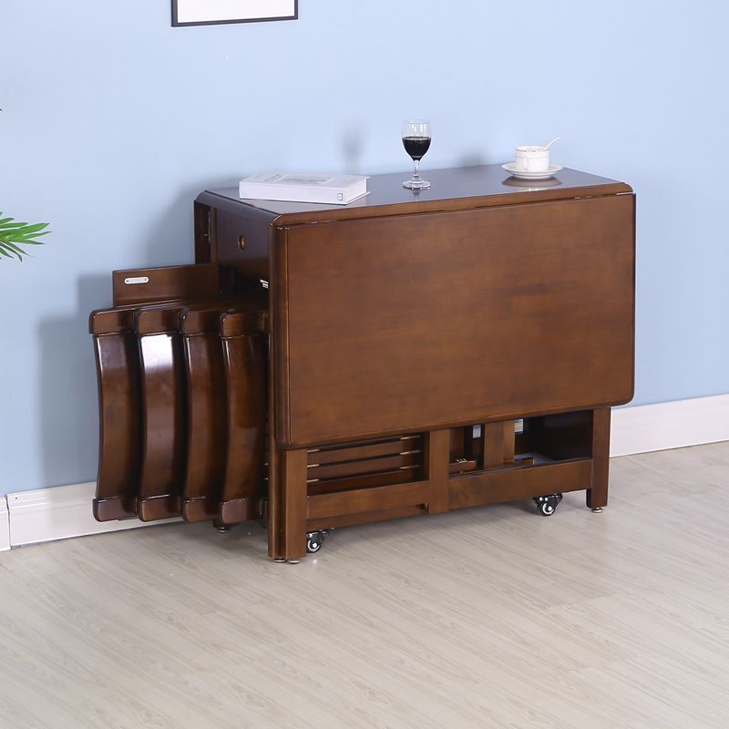 Solid Wood Table Mid-Century Modern Table with Pedestal Base,35.43"W x 51.18"L x 29.53"H