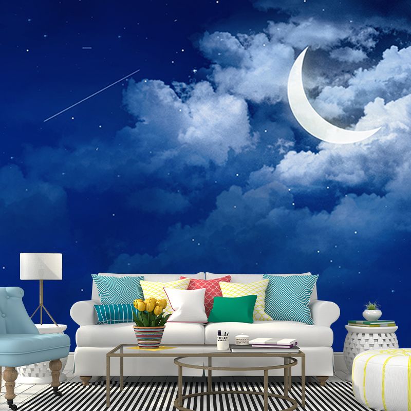 Customized Sky Mural Wall Covering Decorative Mildew Resistant for Living Room